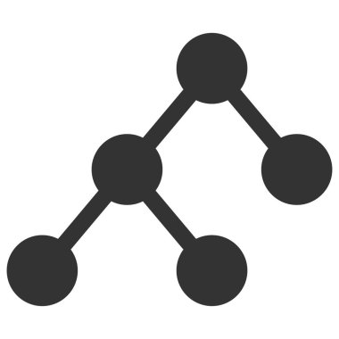 İkili Yapı Vektörü Simgesi Düz Çizim