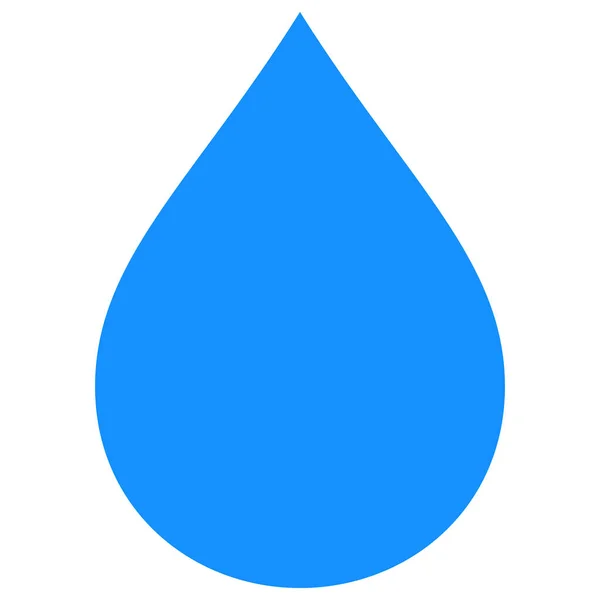 Vector van de waterdruppel Pictogram Vlakke illustratie — Stockvector