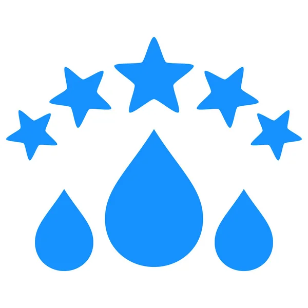 Gocce d'acqua di qualità Icona vettoriale Illustrazione piatta — Vettoriale Stock