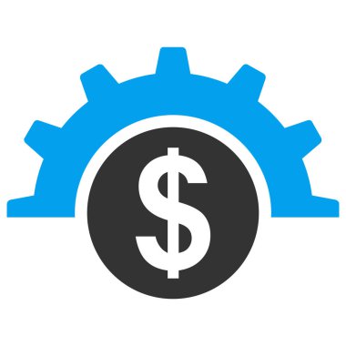 Finansal Endüstri Vektörü Simge Düz Çizim