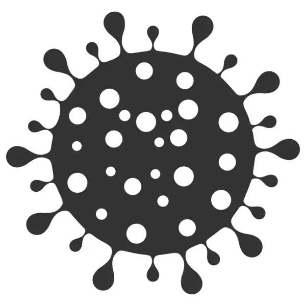 Icono de Vector de Coronavirus Ilustración plana — Archivo Imágenes Vectoriales