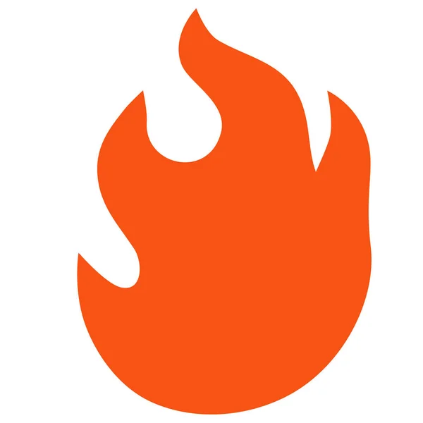 Icono de Vector de Fuego Ilustración plana — Archivo Imágenes Vectoriales