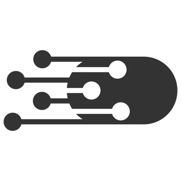 Transition Bullet Vector Icon Flat Illustration — Stock Vector