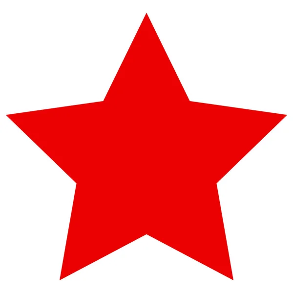 Estrella roja Vector Icono Ilustración plana — Archivo Imágenes Vectoriales