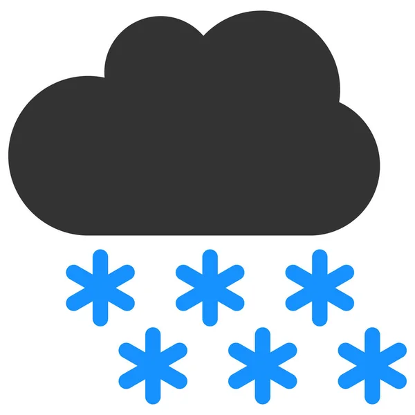 Nube de nieve Vector Icono Ilustración plana — Vector de stock