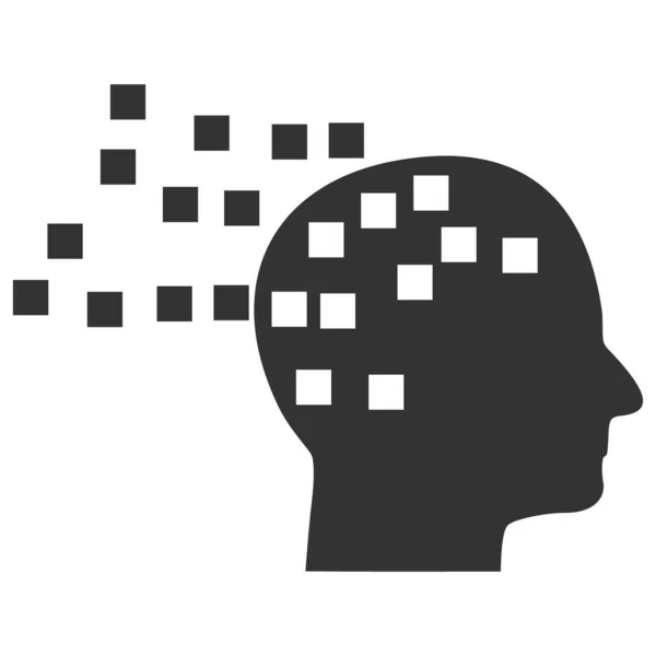 Mind Compilation Vector Pictogram Platte illustratie — Stockvector