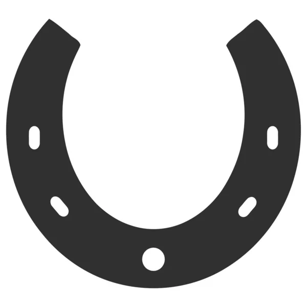 Illustrazione piatta dell'icona vettoriale a ferro di cavallo — Vettoriale Stock