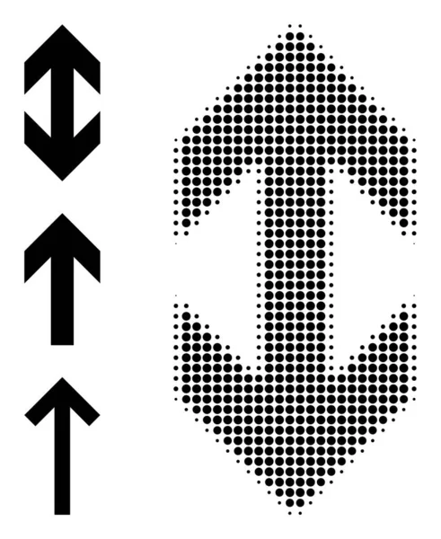 Halftone Dot Vector Slip verticaal pictogram — Stockvector