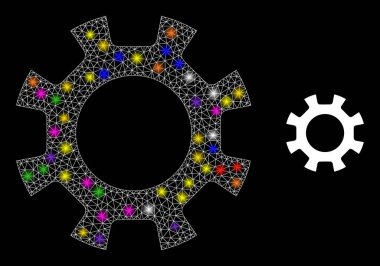 Takımyıldızı Renk Işıkçıklı Fişek Ağı Şanzıman Simgesi