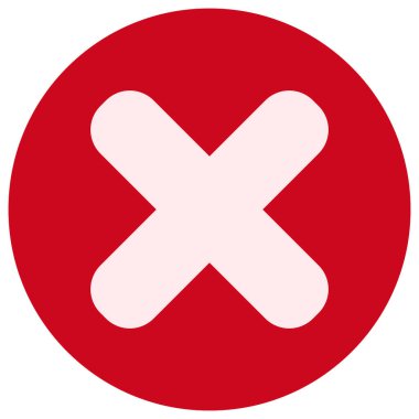 Raster Simgesi Düz Resmini İptal Et