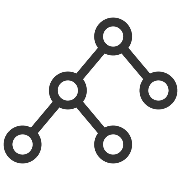 Binary Connections Raster Icon Flat Illustration — Stock Photo, Image