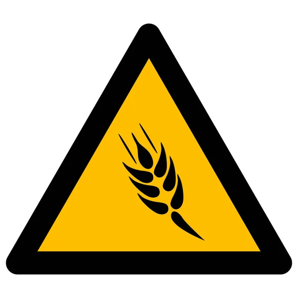 Getreide Warnung Raster Symbol flache Illustration — Stockfoto