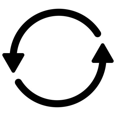 Okları Güncelle Raster Simgesi Düz Çizim