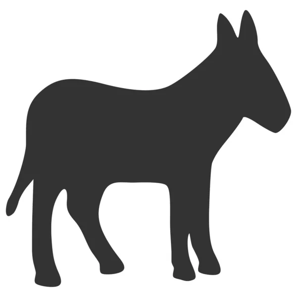 Ilustração plana do ícone do rodízio do burro — Fotografia de Stock