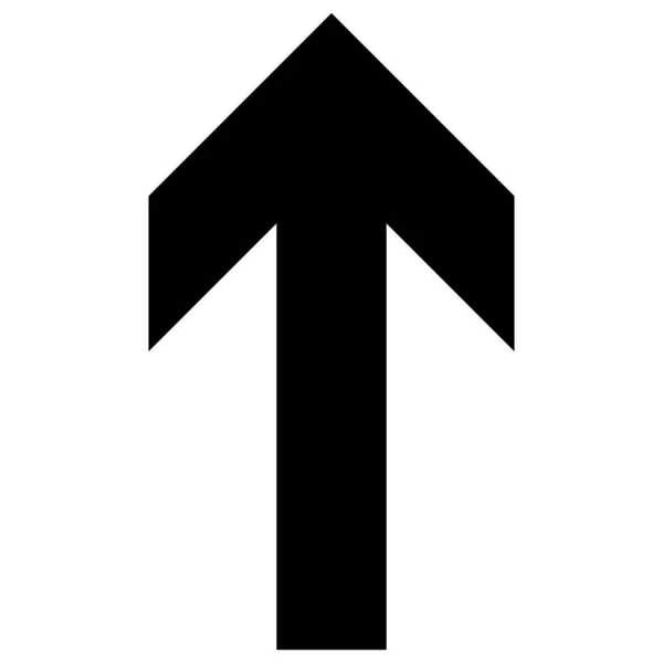 Up Direction Raster Icon Flat Illustration — Stock Photo, Image