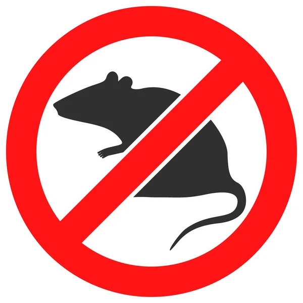 Stop Rat Raster Icono Ilustración plana — Foto de Stock