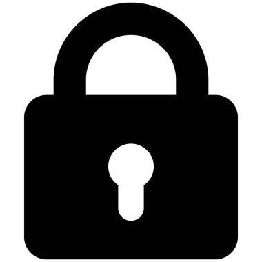 Raster Simgesi Düz Resmini Kilitle