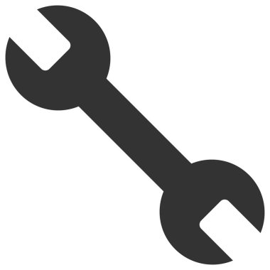 Spanner Raster Simgesi Düz Çizim