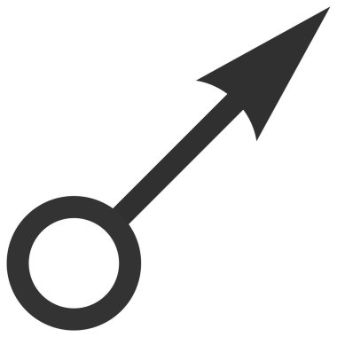 Point Direction Raster Simgesi Düz Çizim