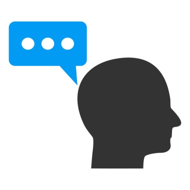 Kişisel Görüş Raster Simge Düz Çizim