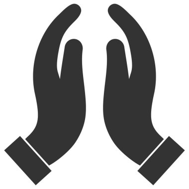 Dua Eden Eller Simge Düz Çizim