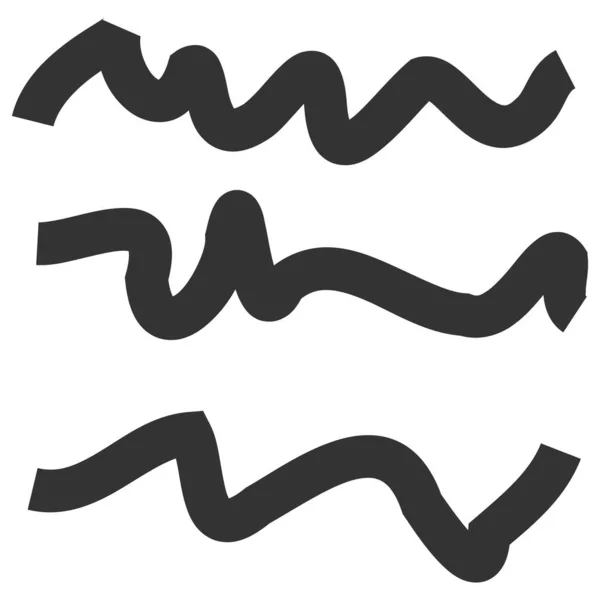 Szöveg Scribbles Raster ikon lapos illusztráció — Stock Fotó