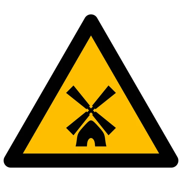 Tower Mill Warning Raster Icono Ilustración plana —  Fotos de Stock
