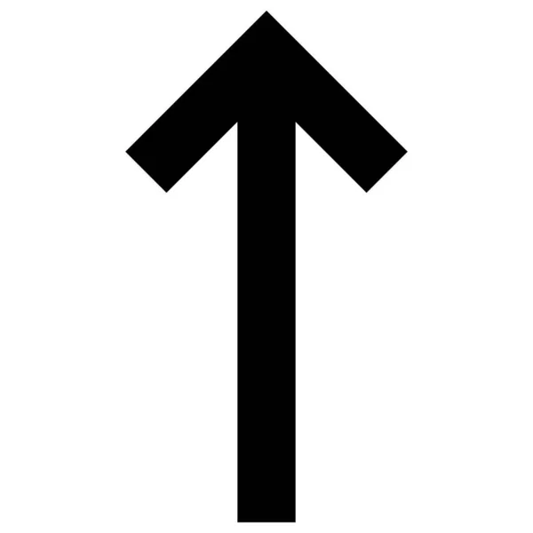 Up Direction Arrow Raster Icon Flat Illustration — Stock Photo, Image