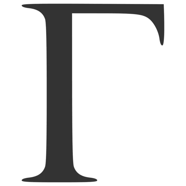 Гамма Грецька літера Растрова ікона Плоска ілюстрація — стокове фото