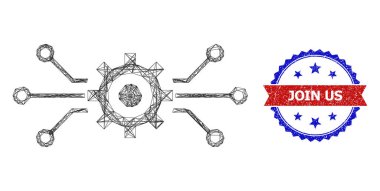 Yumurtadan Elektronik Makine Ağı ve Grunge Bicolor Bize Katıl Mührü