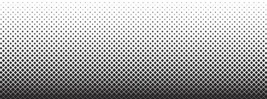 Rhombus arkaplanı yarım tonluk bir etki yaratıyor. Badem şekilleri tekrarlanıyor. Rombik siyah beyaz baskı. Basit geometrik mozaik doku. Minimalist tasarım. Vektör grafik illüstrasyonu.