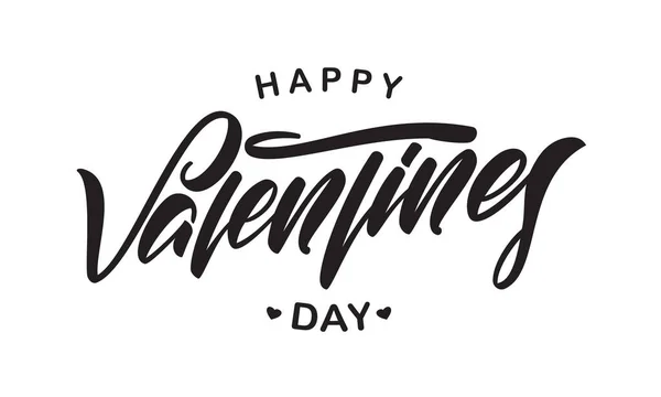 Vector Illustration Greeting Calligraphy Type Letletletlettering Happy Valentines Day 인쇄술의 — 스톡 벡터