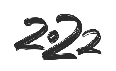 Vektör El, 2022 tarihli fırça mürekkebi harflerini çizdi. Chines hattatlığı