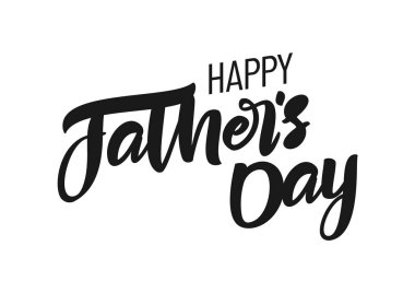 Mutlu Babalar Günü 'nün kaligrafik kompozisyonu. Tebrik kartı