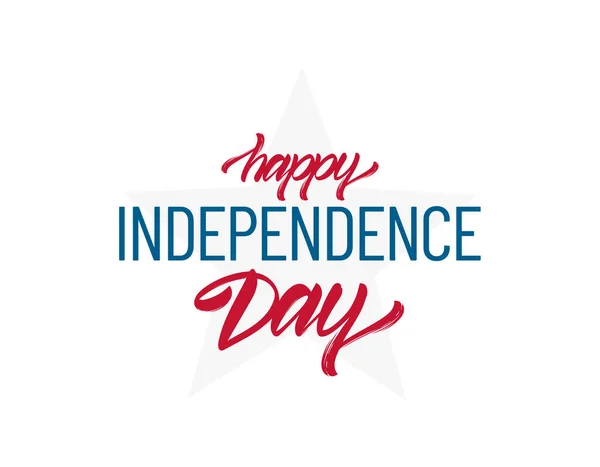 Vector Typografische belettering samenstelling van Happy Independence Day. 4 juli — Stockvector