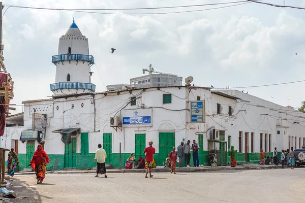 吉布提共和国吉布提 2013年2月3日 查看吉布提市中心的清真寺 — 图库照片