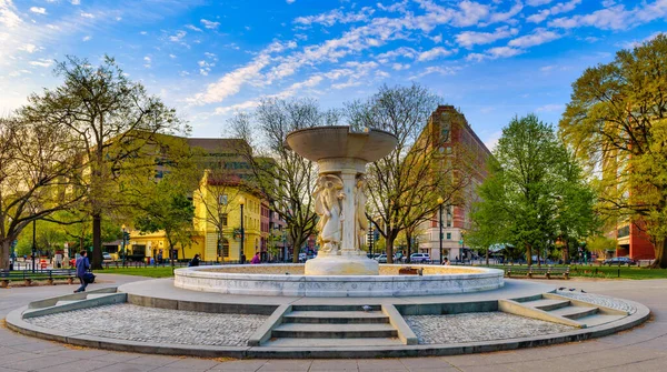 Washington Usa April 2017 Konteradmiral Samuel Francis Dupont Memorial Fountain Stockfoto