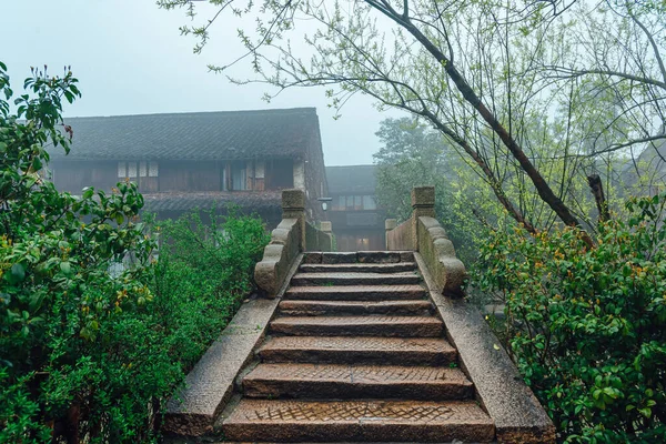 Wuzhen China March 2012 Давній Міст Через Канал Вужен Місто — стокове фото