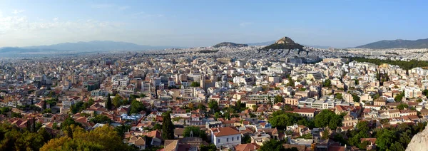 Atenas Grecia Junio 2021 Vista Panorámica Atenas Desde Partenón — Foto de Stock