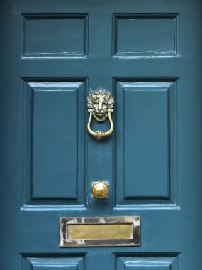 Front Door of a London Town House clipart
