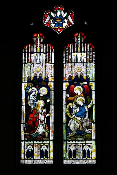 Beautiful Old Stained Glass Window — Stock Photo, Image