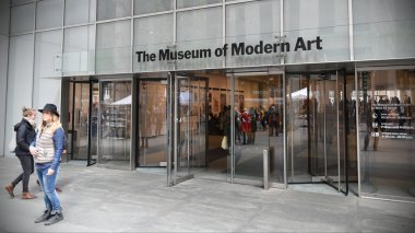 Dış, Modern Sanat Müzesi Manhattan'da görünümünü.