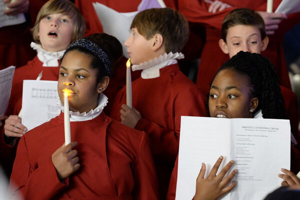 Bristol Cathedral Choir peform in Cabot Circus shopping mall