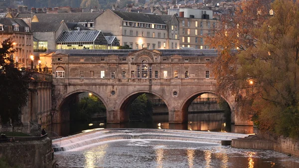 Nighttime View of the City of Bath Spa — Stock Photo, Image