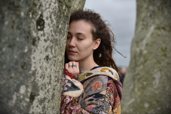 Paganos y druidas celebran el solsticio de invierno — Foto de Stock