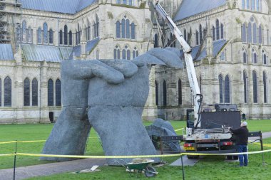 Heykeltıraş Sophie Ryder arazisinde bir yüklemenin parçası olarak tarafından sanat görünümünü 