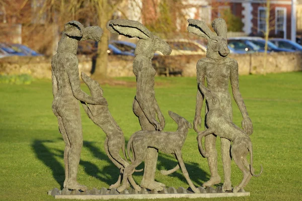 View of artwork by sculptor Sophie Ryder — Stockfoto