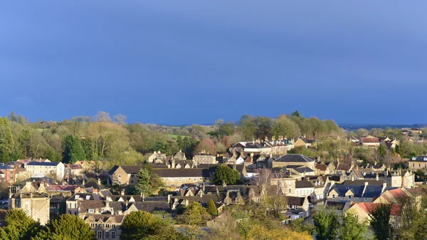 Blick auf eine malerische englische Stadt — Stockfoto