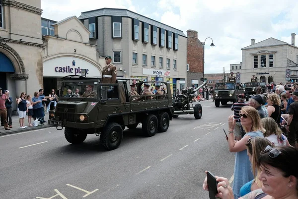 Trowbridge Ngiltere Haziran 2019 Silahlı Kuvvetler Günü Askeri Geçit Törenine — Stok fotoğraf