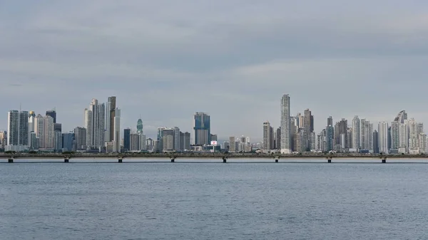 Panama City Panama Listopada 2019 Nowoczesna Panorama Miasta Widziana Jest — Zdjęcie stockowe